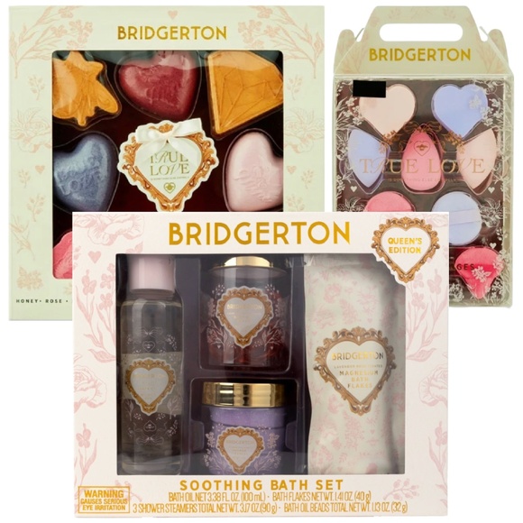Bridgerton Soothing Queens Bath Set, Bombs & Makeup Sponges New Lot of 3 Sets - Picture 1 of 10